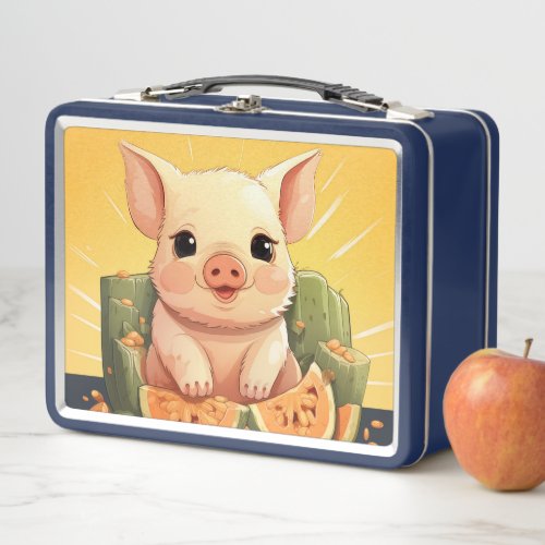 Cute piggy lunchbox