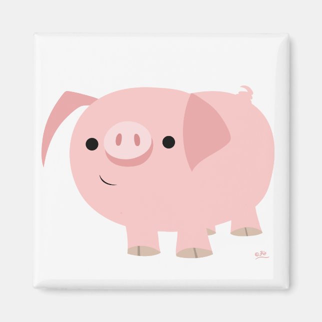 Cute piggy magnet (Front)