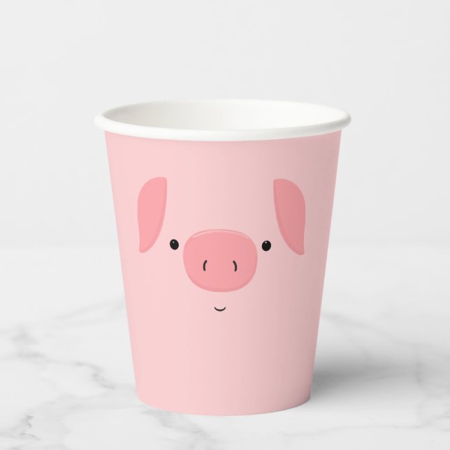 Cute Piggy Paper Cups (Front)