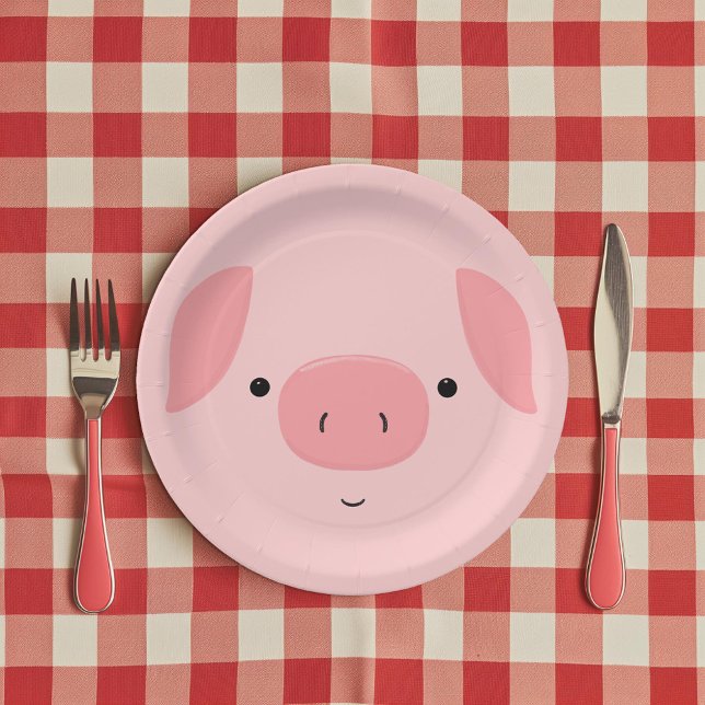 Cute Piggy Paper Plates (Creator Uploaded)