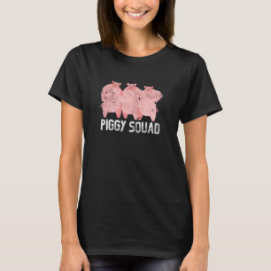 Cute Piggy Squad Farmers Animal Pigs Farming Gru T-Shirt