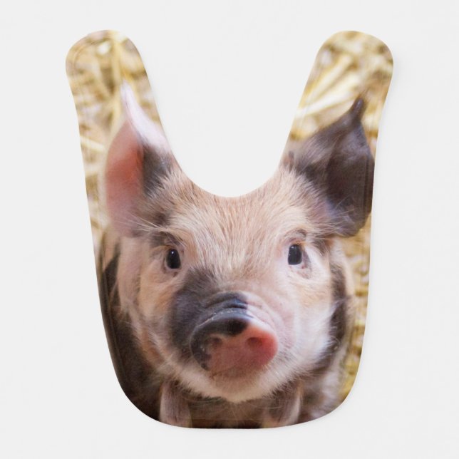 Cute piglet bib (Front)