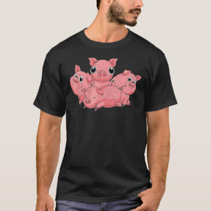 Cute Piglet Farming Animal Farm Animal Farmer Pig T-Shirt