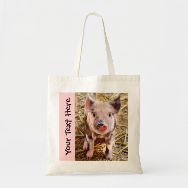 Cute Piglet Tote Bag (Front)