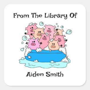 Cute Pigs Bookplate