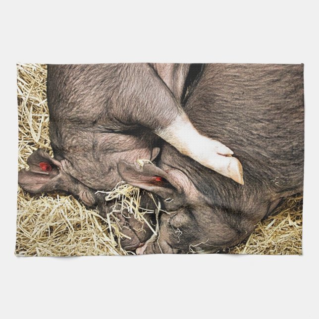 CUTE PIGS KITCHEN TOWEL (Horizontal)