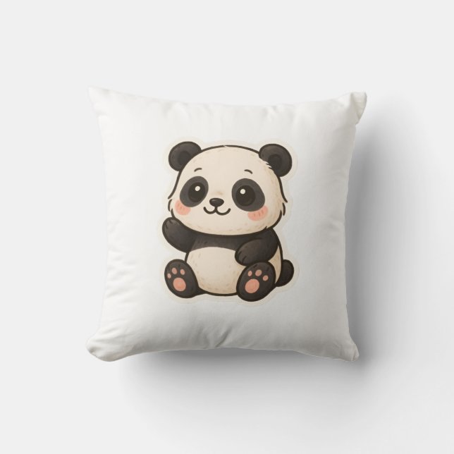 Cute pillow of kawaii panda  (Front)