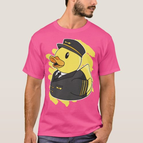 Cute Pilot Rubber Duckie Bath Toy Duck 1 T_Shirt