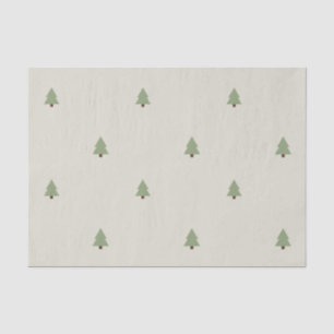 Cute Pine Tree Forest Pattern Tissue Paper