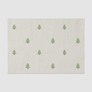 Cute Pine Tree Forest Pattern Tissue Paper