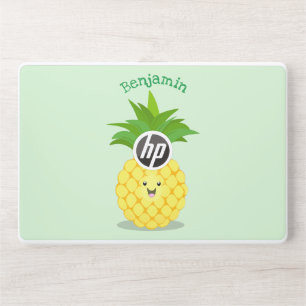 Cute pineapple cartoon illustration HP laptop skin