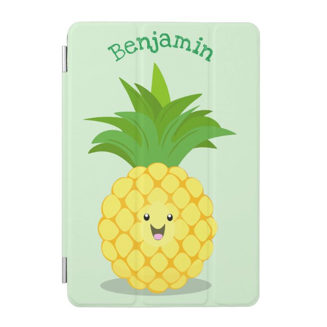 Cute pineapple cartoon illustration iPad mini cover (Front)