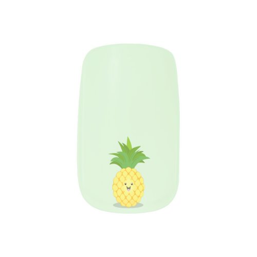 Cute pineapple cartoon illustration minx nail art