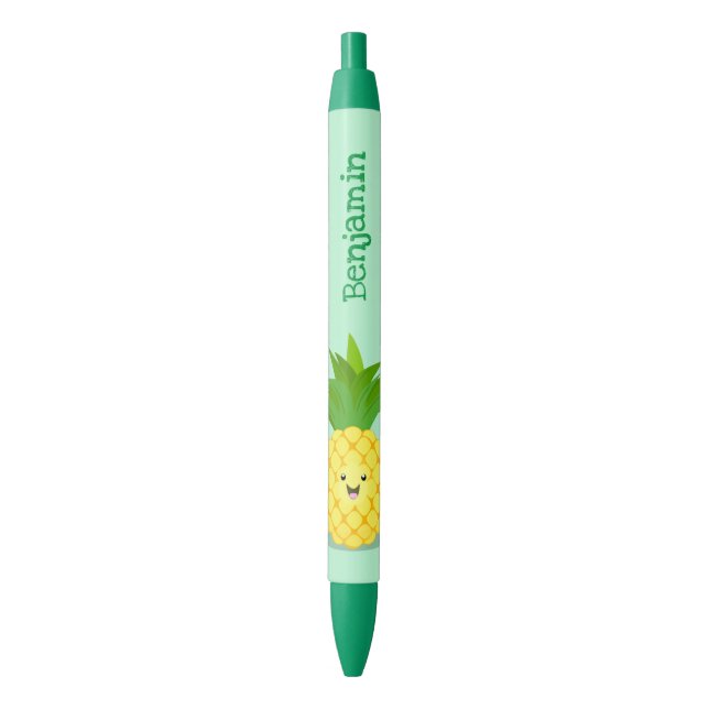 Cute pineapple cartoon illustration pen (Front Vertical)
