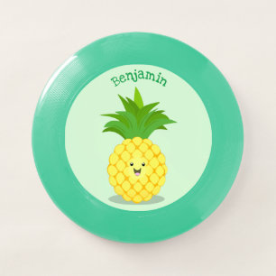 Cute pineapple cartoon illustration Wham-O frisbee