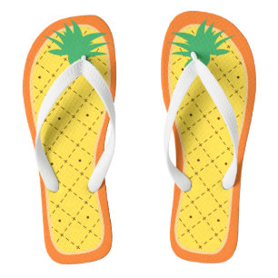 Cute Pineapple Funny Summer Tropical Fruit Style Flip Flops