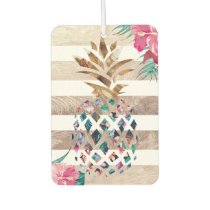 Cute Pineapple gold striped Air Freshener