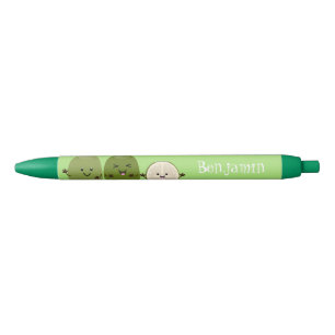 Cute pineapple guava feijoa cartoon illustration pen