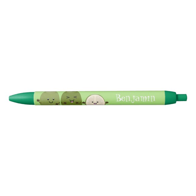 Cute pineapple guava feijoa cartoon illustration pen (Front)