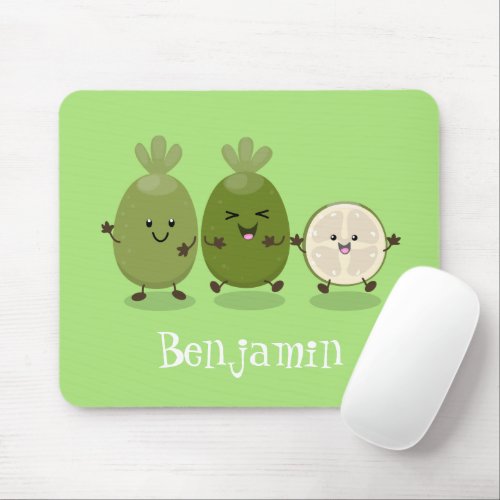 Cute pineapple guava feijoa funny cartoon mouse pad