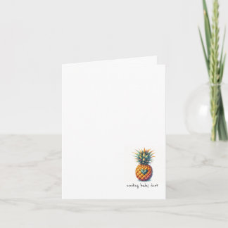 Cute Pineapple IVF/Embryo Transfer Encouragement Card