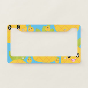 Cute Pineapple kawaii License Plate Frame