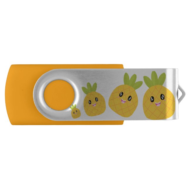 Cute Pineapple kawaii USB Flash Drive (Front)