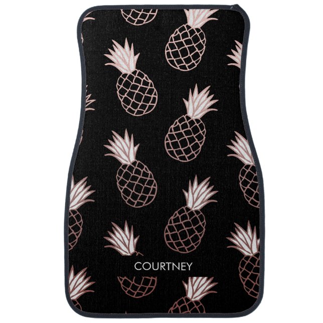 Cute Pineapple Pattern Car Floor Mat (Front)