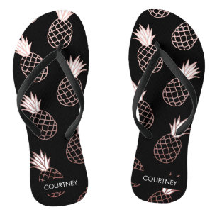 Cute Pineapple Pattern Flip Flops