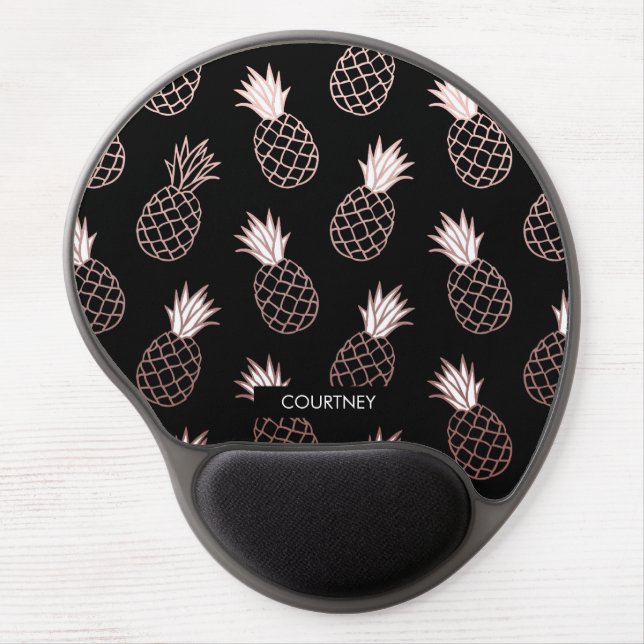 Cute Pineapple Pattern Gel Mouse Pad (Front)