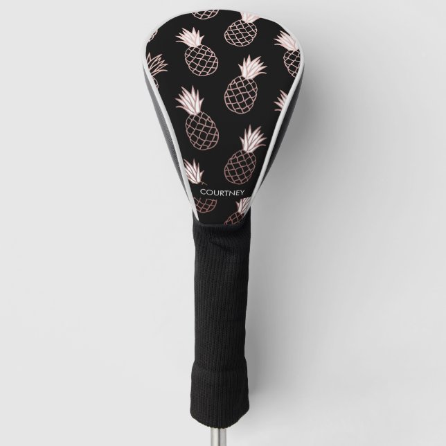 Cute Pineapple Pattern Golf Head Cover (Front)