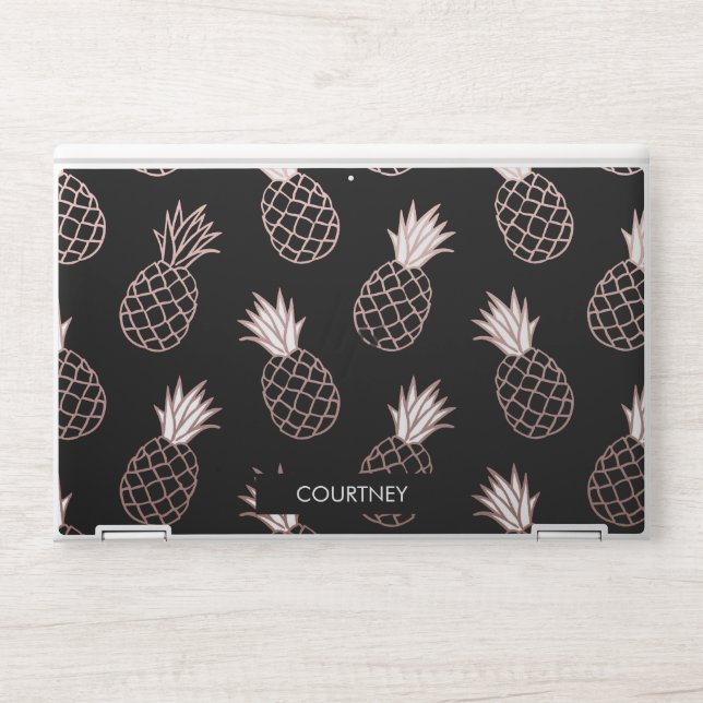 Cute Pineapple Pattern HP Laptop Skin (Front)