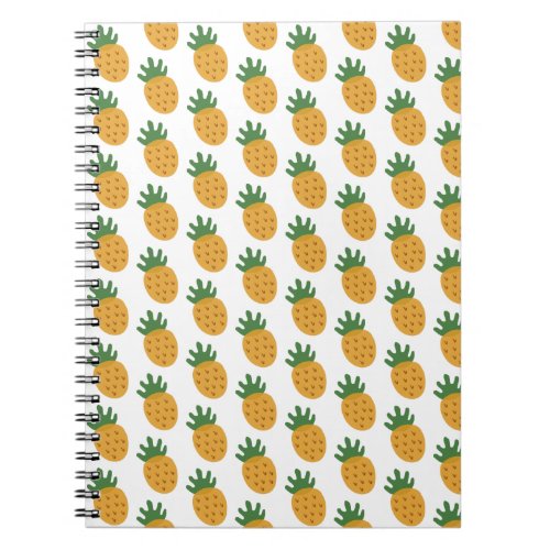 Cute Pineapple Pattern  Modern Fertility IVF Notebook