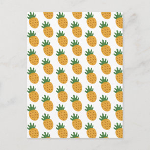 Cute Pineapple Pattern   Modern Fertility IVF Postcard