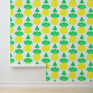 Cute Pineapple Repeat Pattern Wallpaper