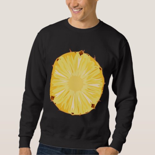 Cute Pineapple Slice Fruit Halloween Costume Sweatshirt