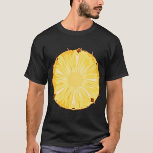 Cute Pineapple Slice Fruit Halloween Costume T_Shirt