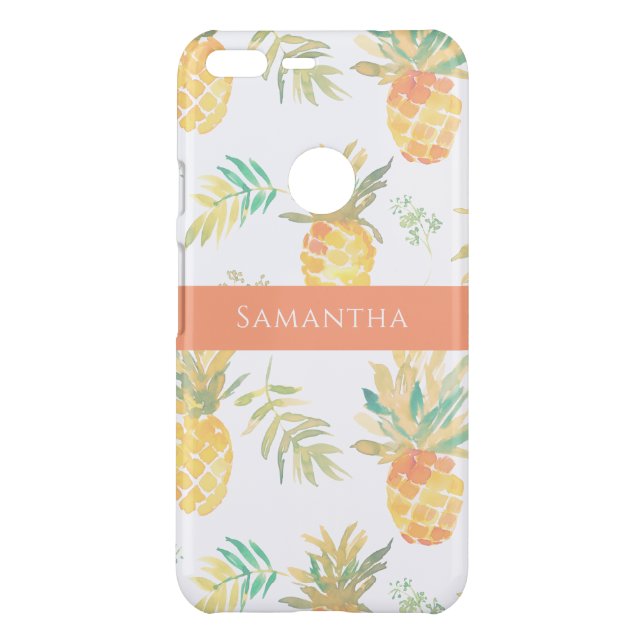 Cute Pineapple Summer Tropical Name Uncommon Google Pixel XL Case (Back)