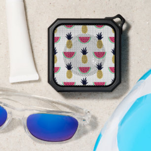 Cute Pineapple & Watermelon Doodle Pattern Bluetooth Speaker