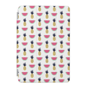 Cute Pineapple & Watermelon Doodle Pattern iPad Mini Cover