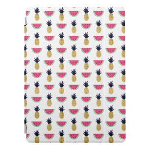 Cute Pineapple & Watermelon Doodle Pattern iPad Pro Cover