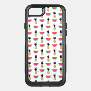Cute Pineapple & Watermelon Doodle Pattern OtterBox Commuter iPhone SE/8/7 Case