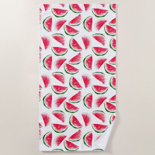 Cute Pineapple  Watermelon Pattern Beach Towel