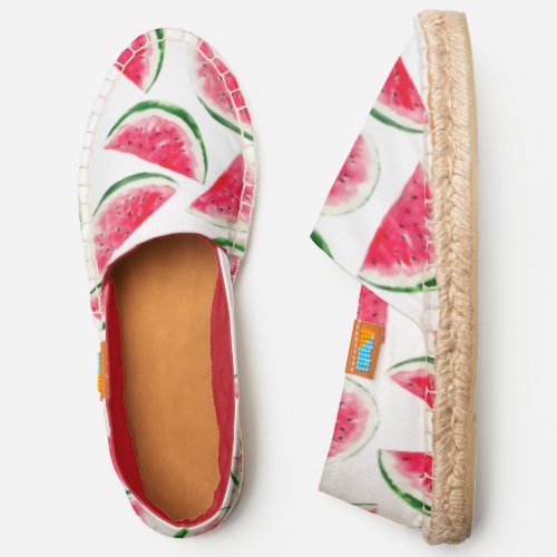 Cute Pineapple  Watermelon Pattern Espadrilles