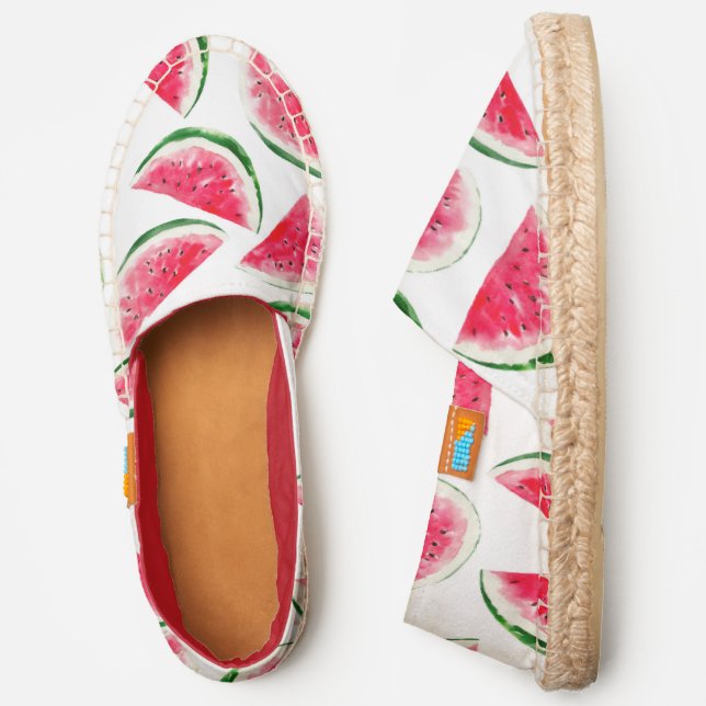 Cute Pineapple & Watermelon Pattern Espadrilles (Side)