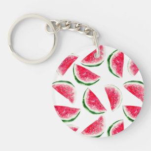Cute Pineapple & Watermelon Pattern Keychain