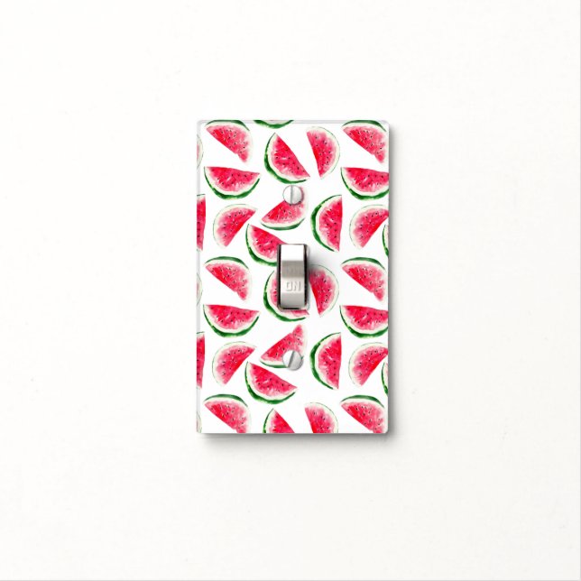Cute Pineapple & Watermelon Pattern Light Switch Cover (In Situ)