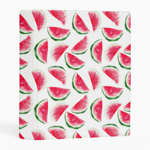 Cute Pineapple & Watermelon Pattern Mini Binder
