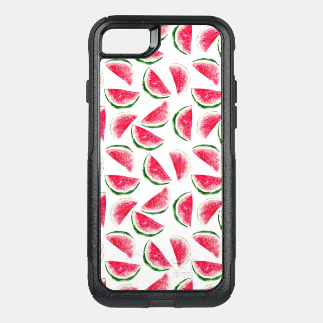 Cute Pineapple & Watermelon Pattern Otterbox iPhone Case (Back)