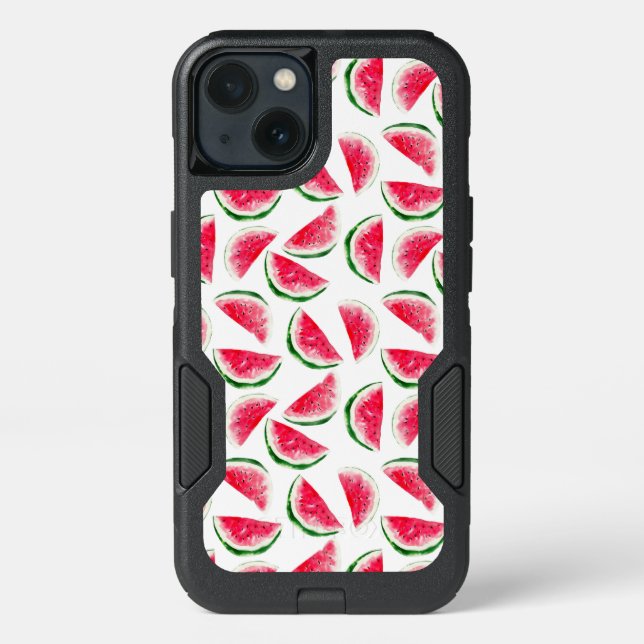 Cute Pineapple & Watermelon Pattern Otterbox iPhone Case (Back)